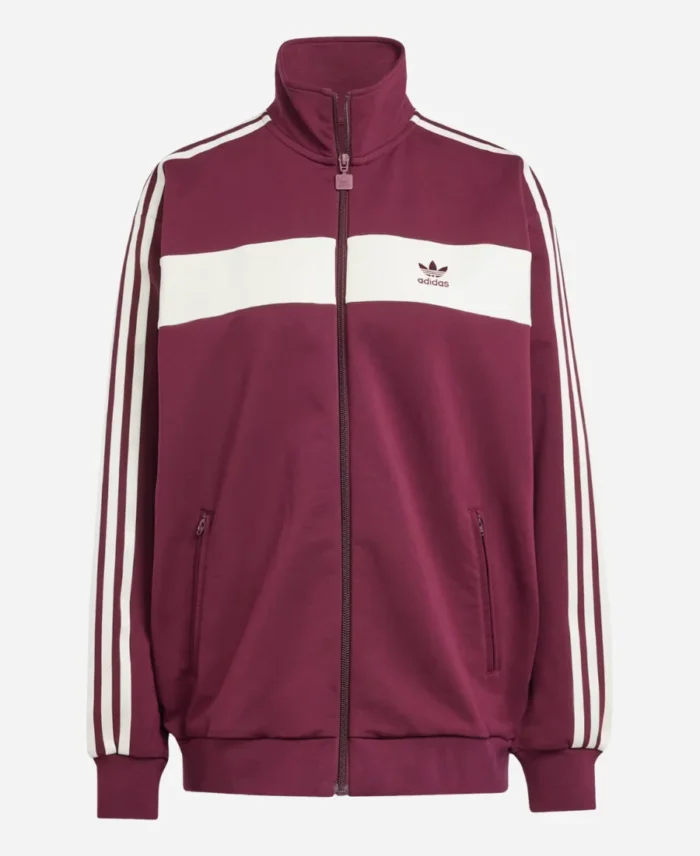 Adidas Retro Burgundy Track Jacket