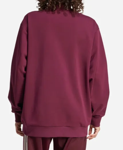Adidas Retro Track Burgundy Jacket For Sale
