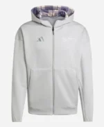 Adidas x Mercedes Amg F1 Silver Arrows Full Zip Hoodie For Sale