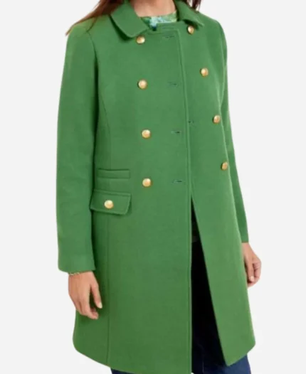 Aja Naomi King Grosse Pointe Garden Society S01 Green Coat