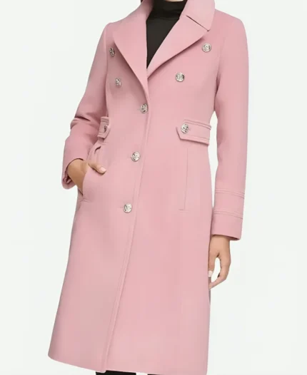 Aja Naomi King Grosse Pointe Garden Society S01 Pink Coat