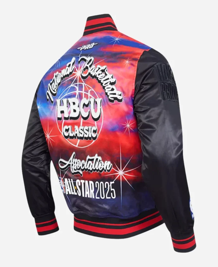 All-Star Game 2025 NBA Black Satin Jacket For Sale