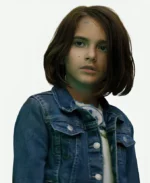 Amber Wyatt Movie Sketch 2025 Bianca Belle Blue Denim Jacket