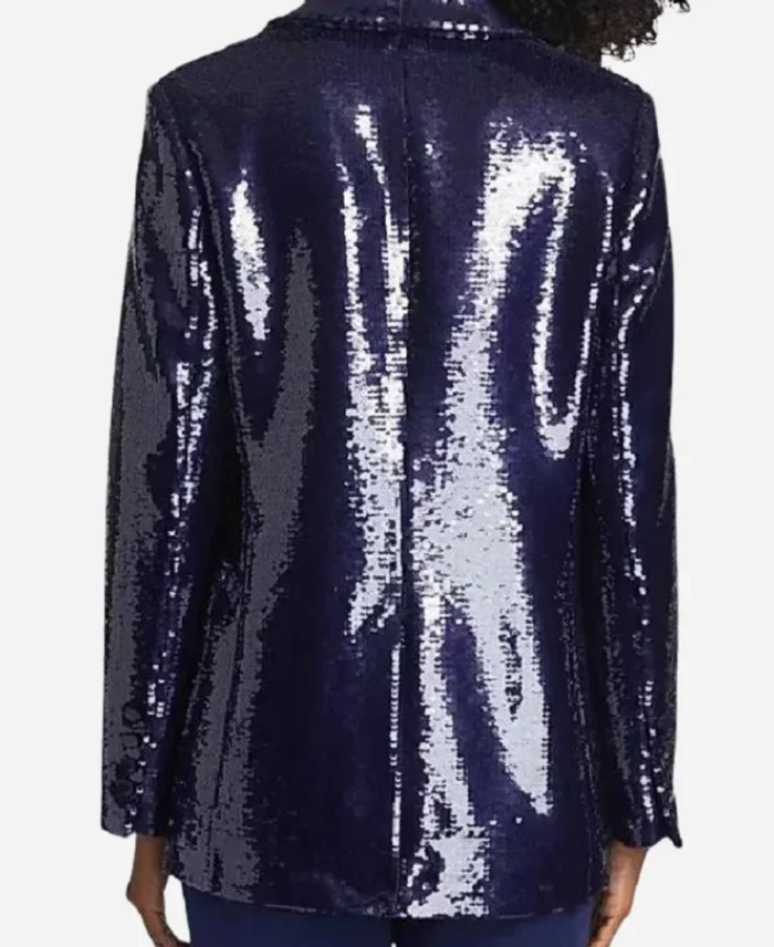 Americas-Sweethearts-Dallas-Cowboys-Cheerleaders-Judy-Trammel-Navy-Sequin-Blazer-For-Sale