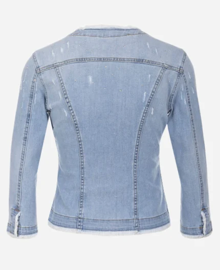 Amna Al Qubaisi F1 The Academy Embellished Denim Jacket