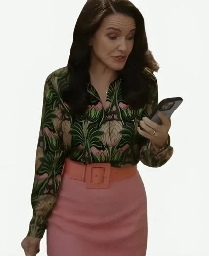 And Just Like That S03 Kristin Davis Printed Blouse