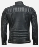 Andrew Tate Cafe Racer Leather Black Jacket