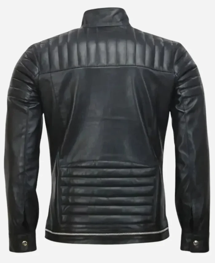 Andrew Tate Cafe Racer Leather Black Jacket