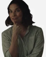 Annie Murphy TV Series Nine Perfect Strangers S02 2025 Imogen Striped Shirt