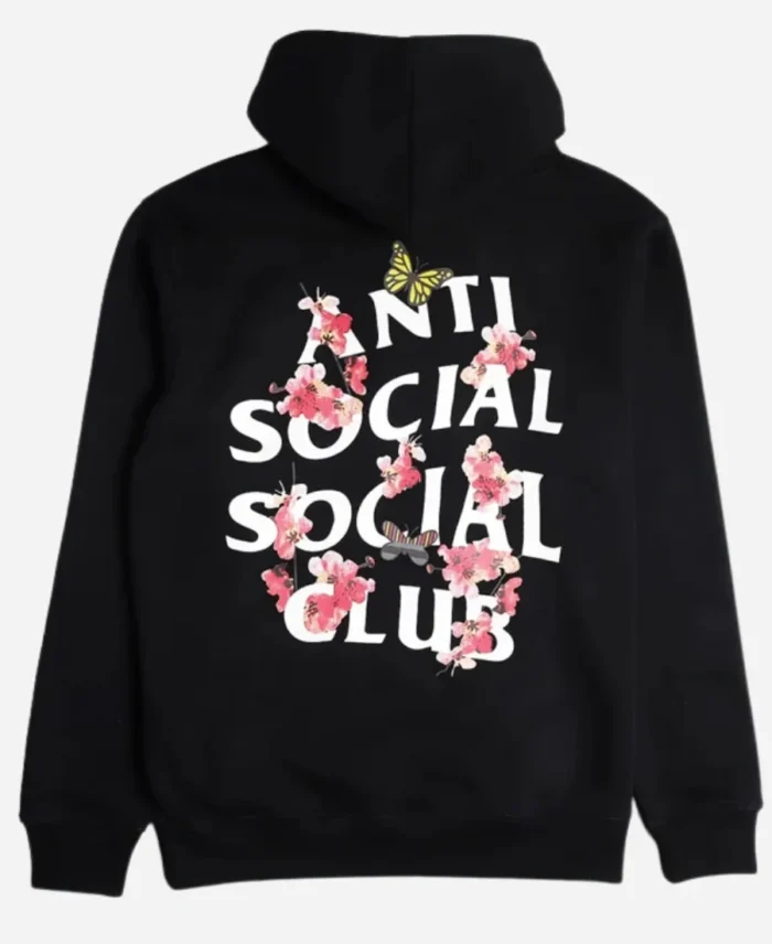 Anti Social Social Club Black Pullover Hoodie Back