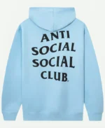 Anti Social Social Club Blue Hoodie Style 3 Back