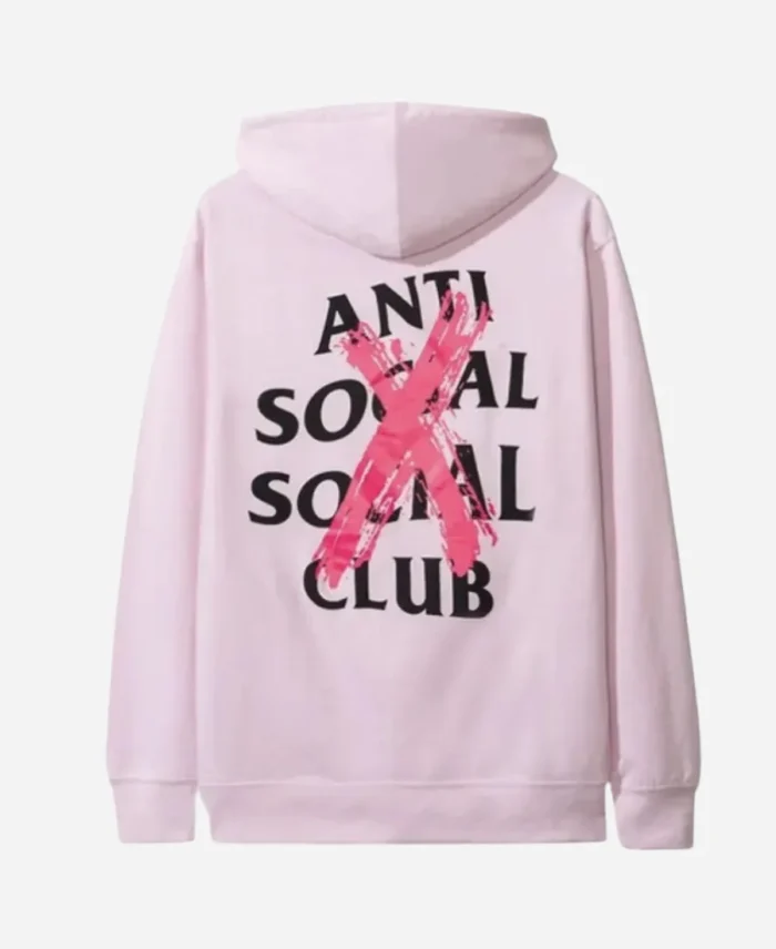 Anti Social Social Club Pink Pullover Hoodie Back