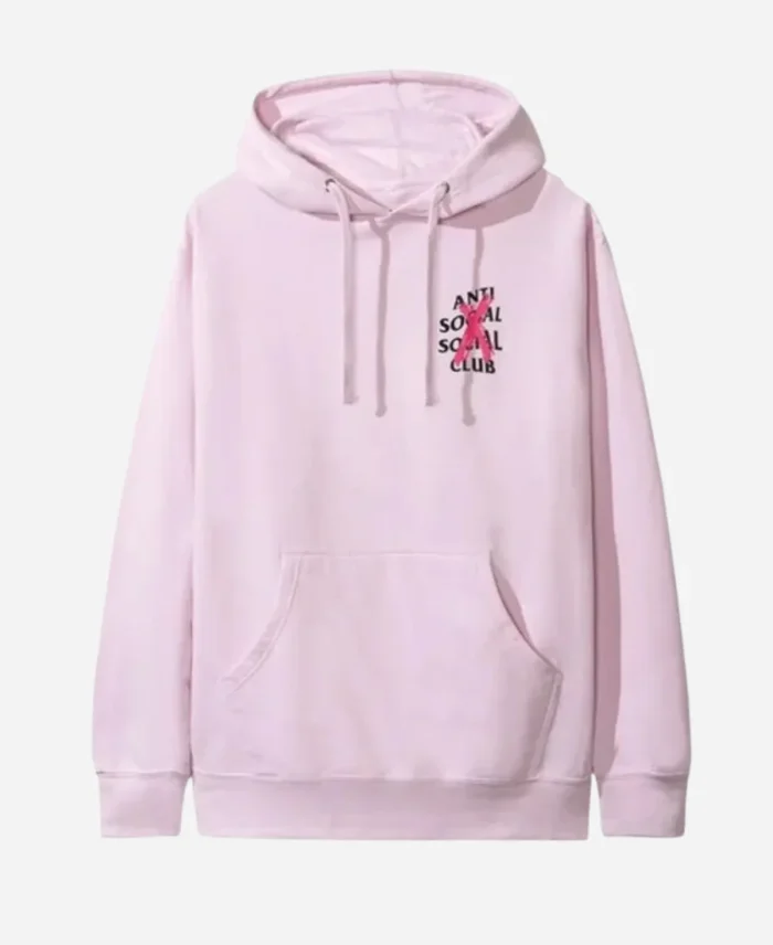 Anti Social Social Club Pink Pullover Hoodie Front