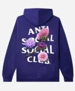 Anti Social Social Club Purple Pullover Hoodie Back