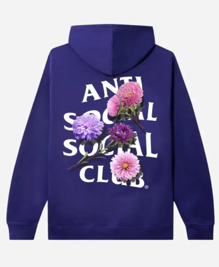 Anti Social Social Club Purple Pullover Hoodie Back