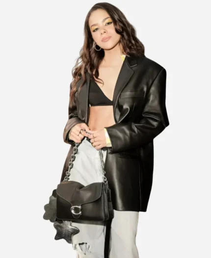 Antonia-Gentry-2025-Black-Leather-Blazer