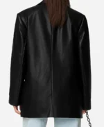 Antonia-Gentry-2025-Black-Leather-Blazer-For-Sale