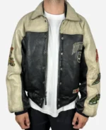 Asap Rocky Praise the Lord Avirex Leather Varsity Jacket
