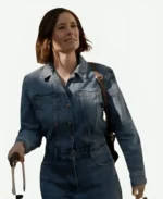 Ashley Williams To Barcelona Forever Blue Denim Jumpsuit