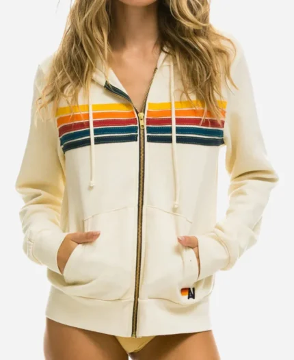 Aviator Nation White Hoodie