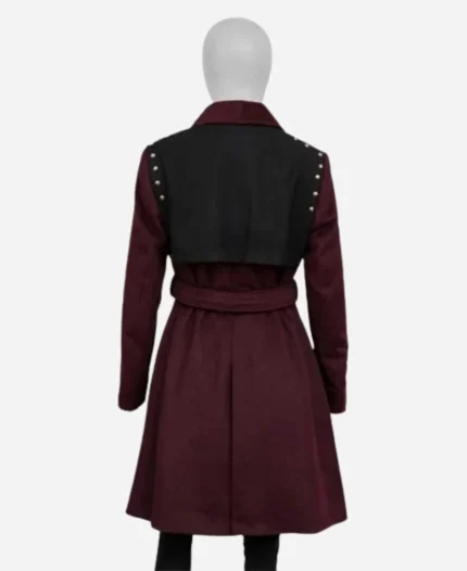 Ayanna Bell Law & Order Organized Crime S02 Danielle Moné Truitt Maroon Wool Coat