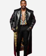 BAFTA 2025 Colman Domingo Black Leather Coat