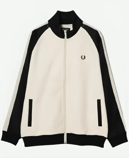 BEAMS x Fred Perry Beige Track Jacket