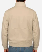 Ballerina-2025-Movie-Premiere-Pedro-Pascal-Beige-Bomber-Jacket