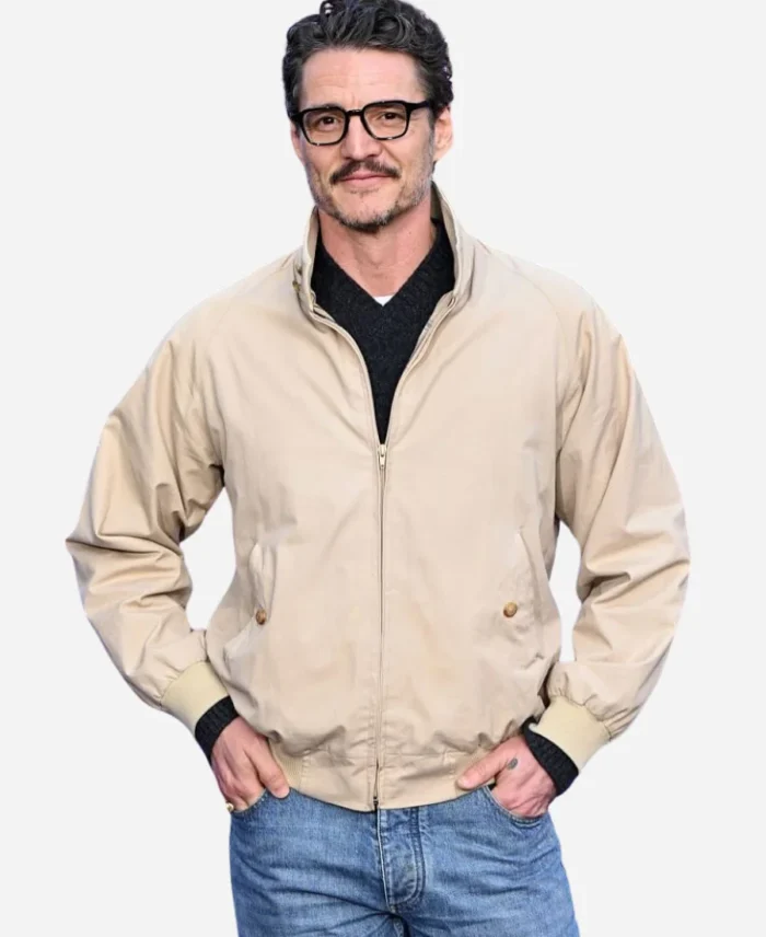 Ballerina-2025-Pedro-Pascal-Bomber-Jacket