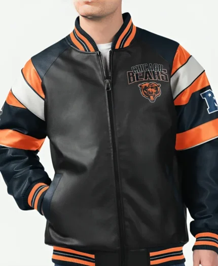 Bears Bomber Leather Jacket