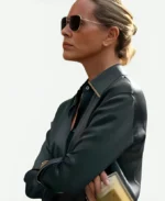 Belle Buckley Tv Series The Waterfront Season 01 Maria Bello Black Blouse