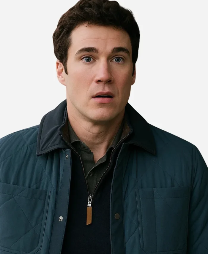 Ben Hawthorne Tv Series Resident Alien Season 04 Levi Fiehler Blue Quilted Jacket