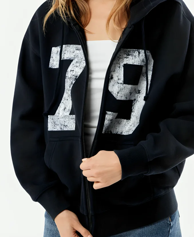 Black Pacsun 79 Zip-Up Hoodie Black Pacsun 79 Zip-Up Hoodie