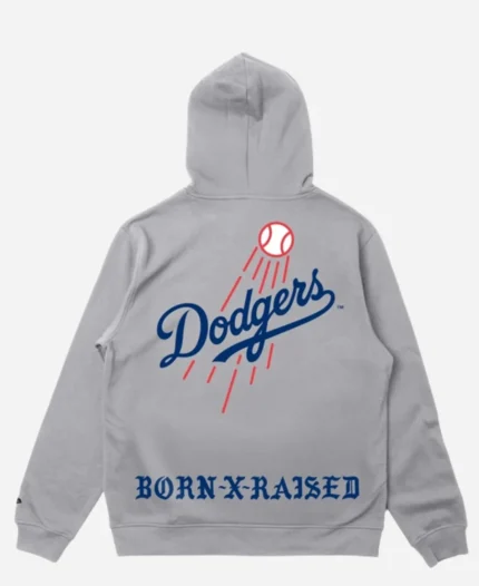 Born x Raised LA Dodgers Trademark Grey Hoodie