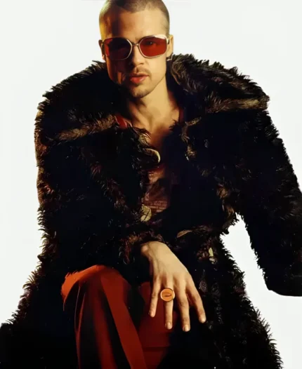 Brad Pitt Fight Club Fur Coat