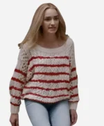 Brianne Howey Ginny & Georgia Red Striped Sweater