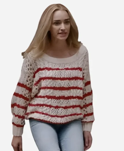 Brianne Howey Ginny & Georgia Red Striped Sweater