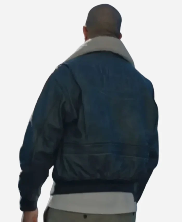 Cafe noisette Rim’K Blue Leather Jacket