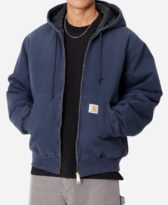Carhartt Hooded Navy Blue Jacket
