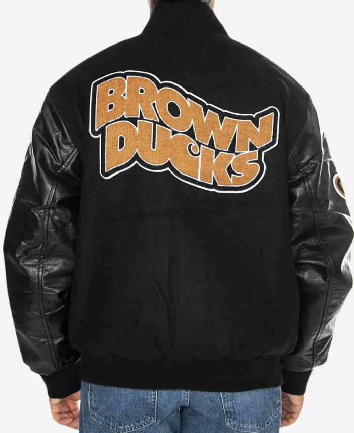 Carhartt WIP Brown Ducks Varsity Bomber Black Jacket