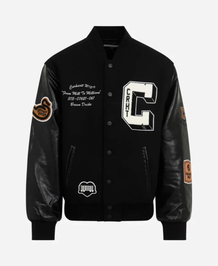 Carhartt WIP Brown Ducks Varsity Bomber Jacket