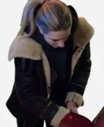 Carla Sehn The Are Murders Shearling Leather Jacket