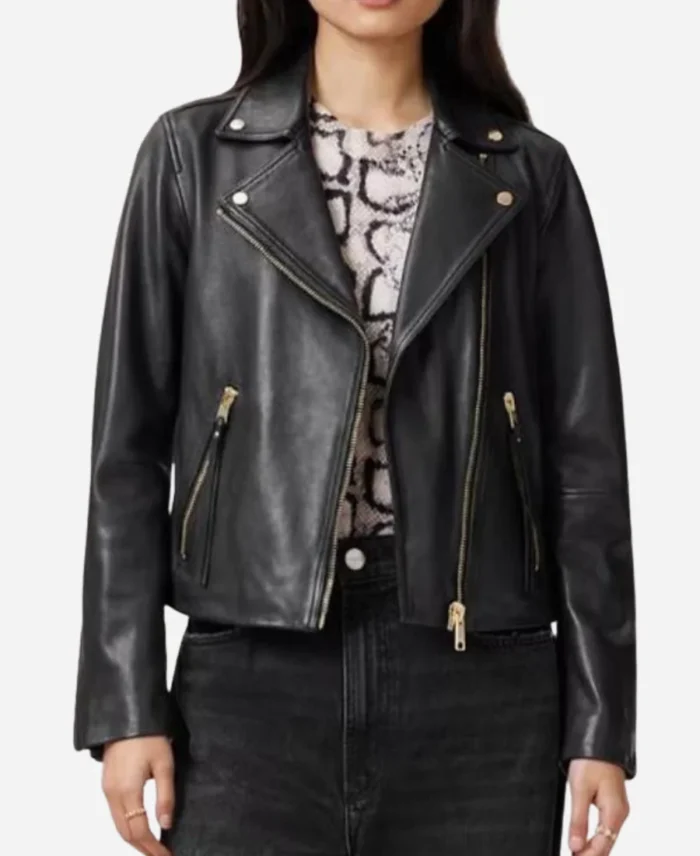Carol-TV-Series-Leanne-Season-01-Kristen-Johnston-Black-Bikers-Leather-Jacket