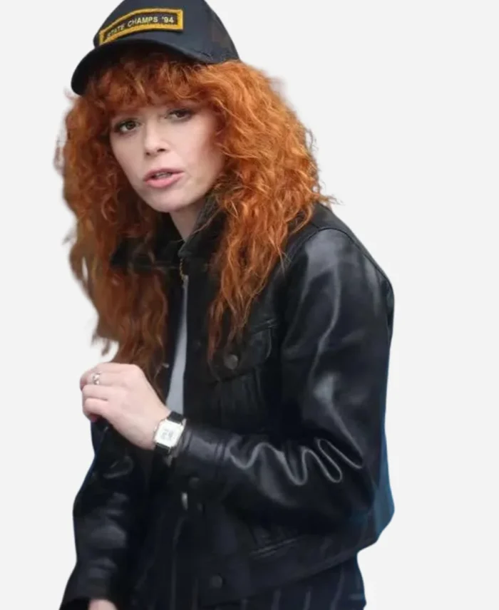 Charlie-Cale-Poker-Face-2025-Natasha-Lyonne-Black-Leather-Jacket