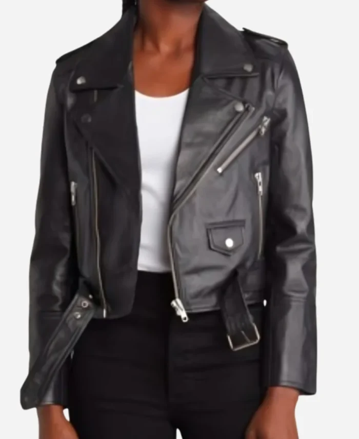 Christi­na Ric­ci Yel­low­jack­ets S03 Black Leather Jacket