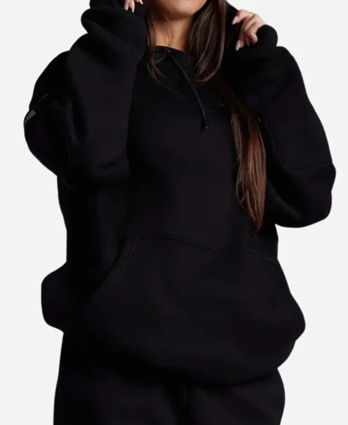 Comfort Airplane Mode Travel Black Hoodie