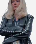 Dallas-Cowboys-Cheerleaders-Judy-Trammel-Black-Leather-Blazer