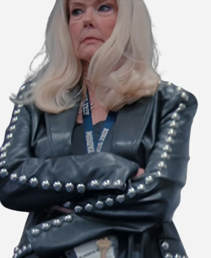 Dallas-Cowboys-Cheerleaders-Judy-Trammel-Black-Leather-Blazer