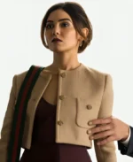 Danielle Campbell Tv Series The Waterfront 2025 Peyton Buckley Cropped Jacket