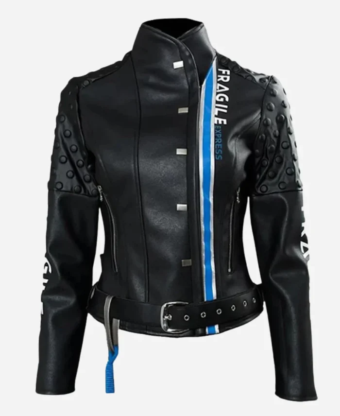Death Stranding Fragile Express Black Leather Jacket